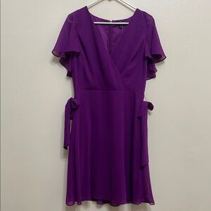 Ralph Lauren Purple Midi Dress